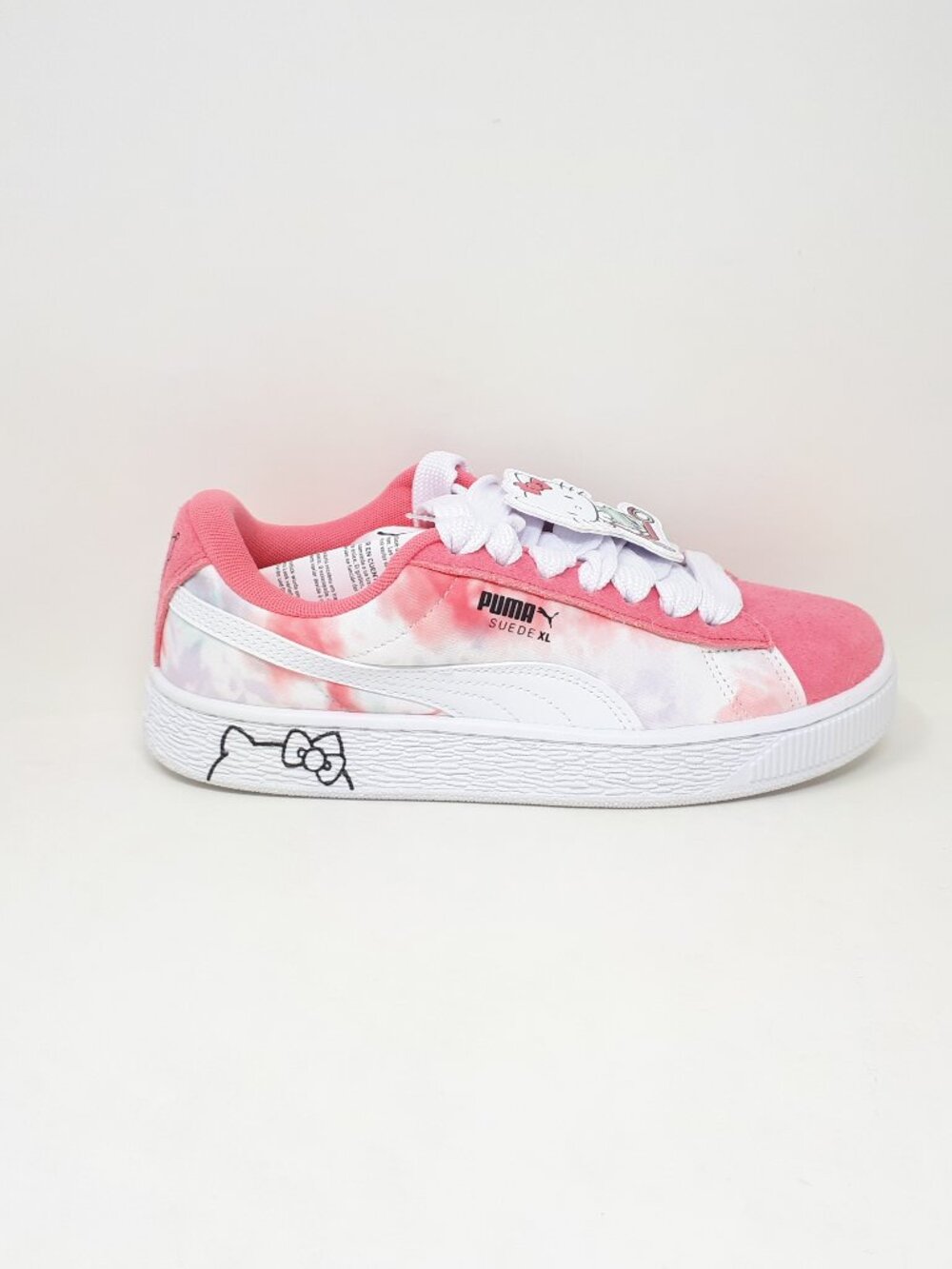 Puma x Hello Kitty Suede XL Pink White Shoe Sneaker Big Kids Girls Youth US Size